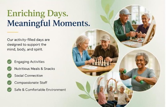 Group of seniors enjoying an activity together